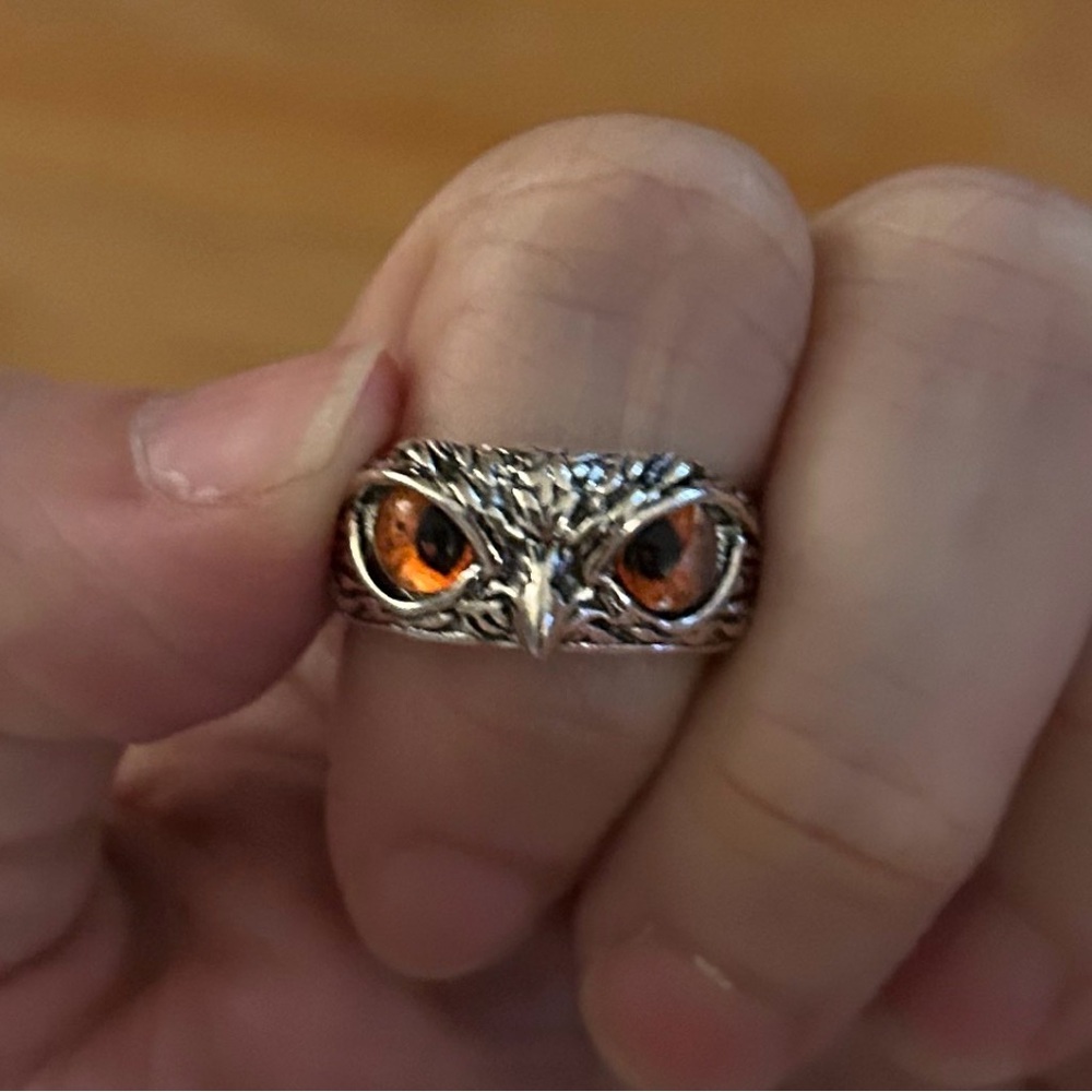 New ring eagle owl sizable fit most